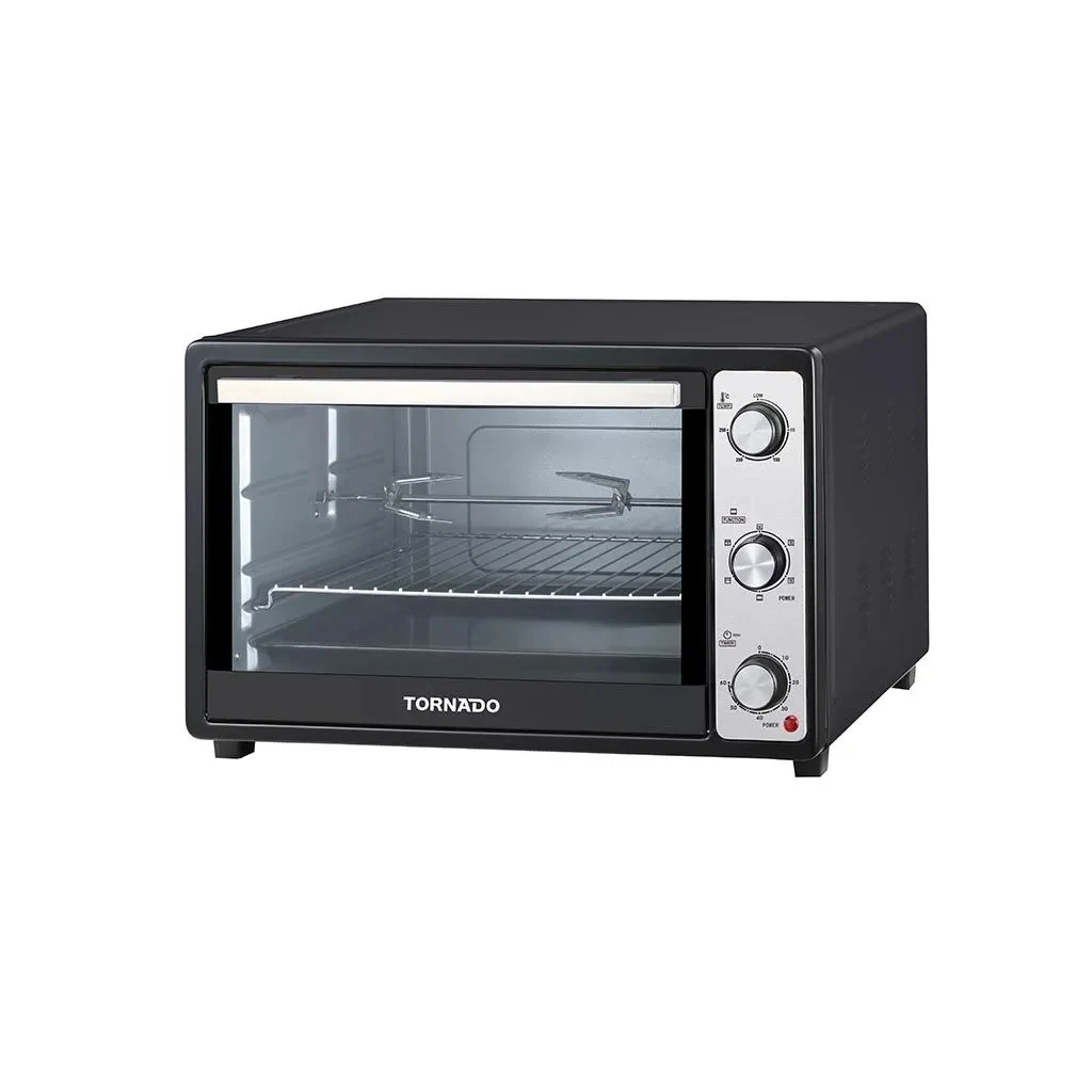TORNADO Electric Oven With Fan, 48 Liter, 1800 Watt, Black - TEO-48DGE(K)