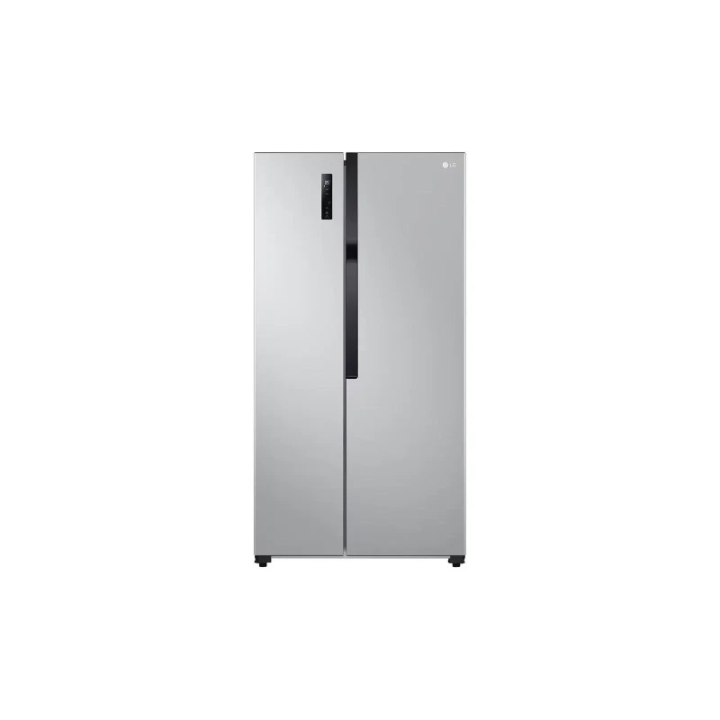 LG Digital No Frost Side By Side Refrigerator With Inverter Technology, 519 Liters, Silver - GCFB507PQAM