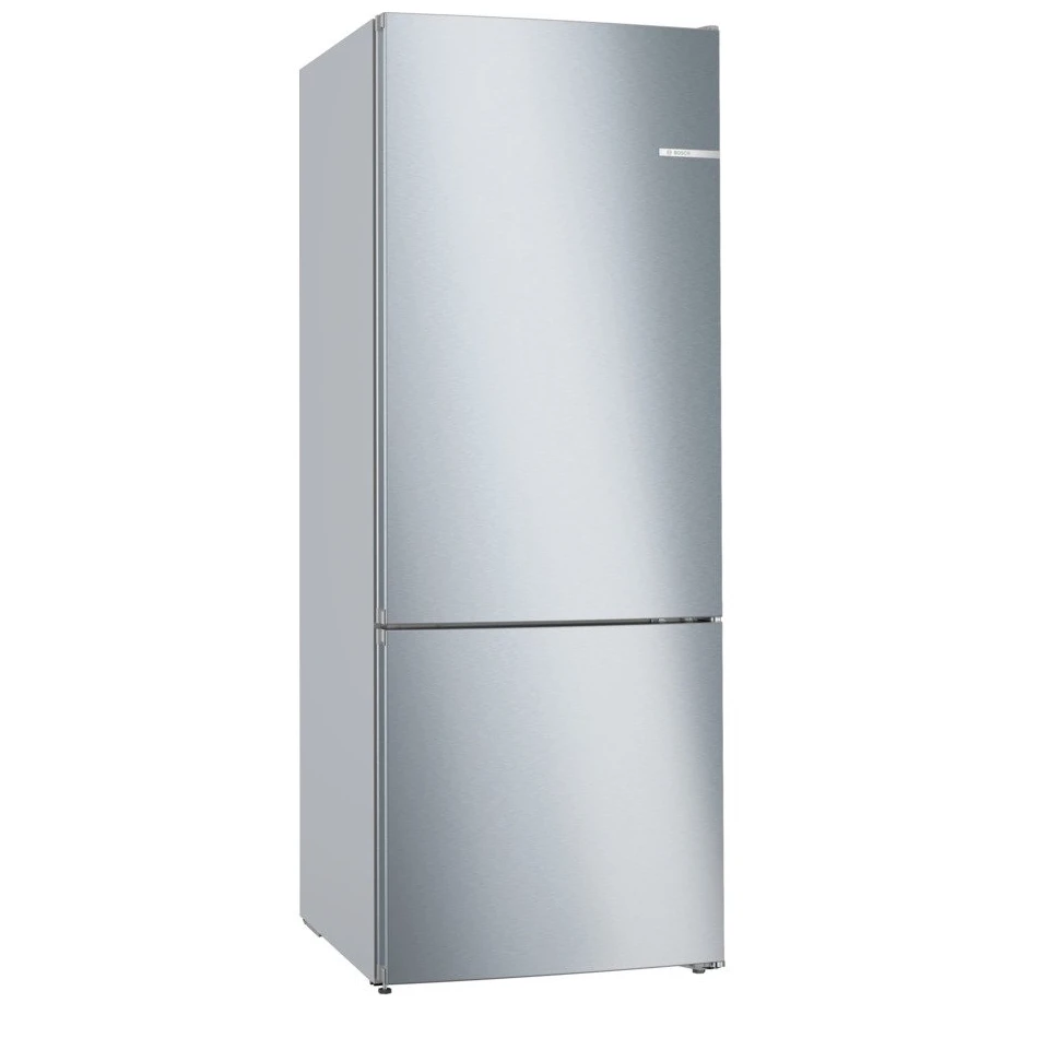 Bosch Combi Refrigerator, No Frost, 456 Liter, 2 Doors, Stainless Steel - KGN55VI2E9