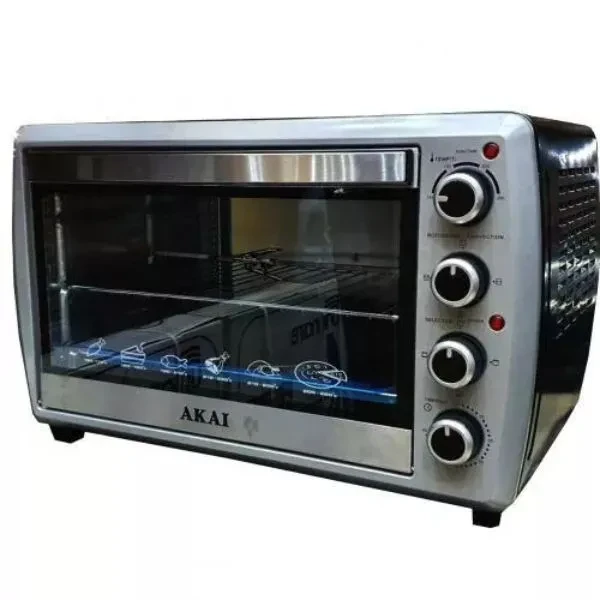 Akai Electric Oven 55 Liter, Black Silver - AK-55