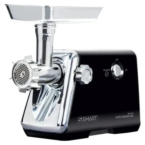 SMART Super Grinder Pro Meat Grinder, 2500 Watt, Black Silver - SMG2500B