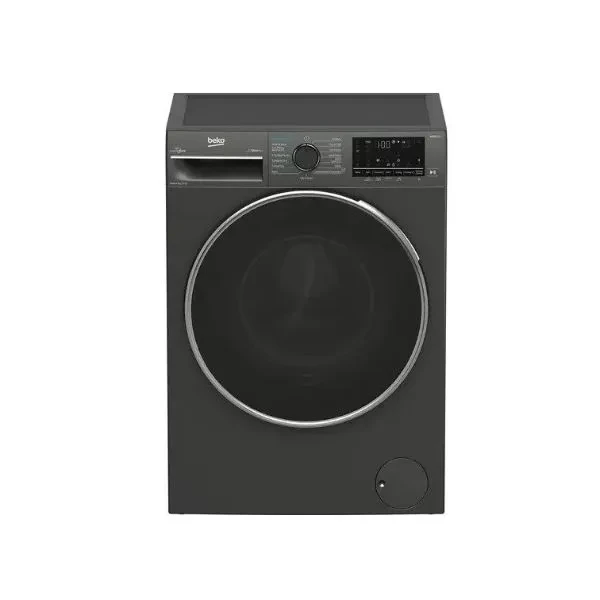 Beko Front Loading Digital Full Automatic Washing Machine, 10 Kg With Dryer 6KG, Grey - BWD10640MCI